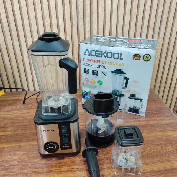 Acekool Powerful 3in1 Blender. Chopper & Grinder 2000W