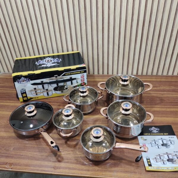 12 pcs Premium Quality Induction Cookware Set